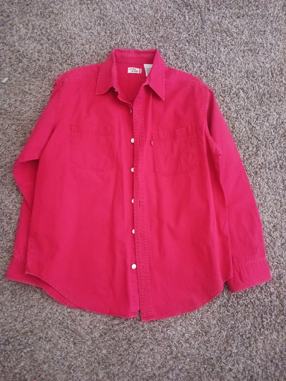 Levi's Red Men's Casual Button-Down Shirt